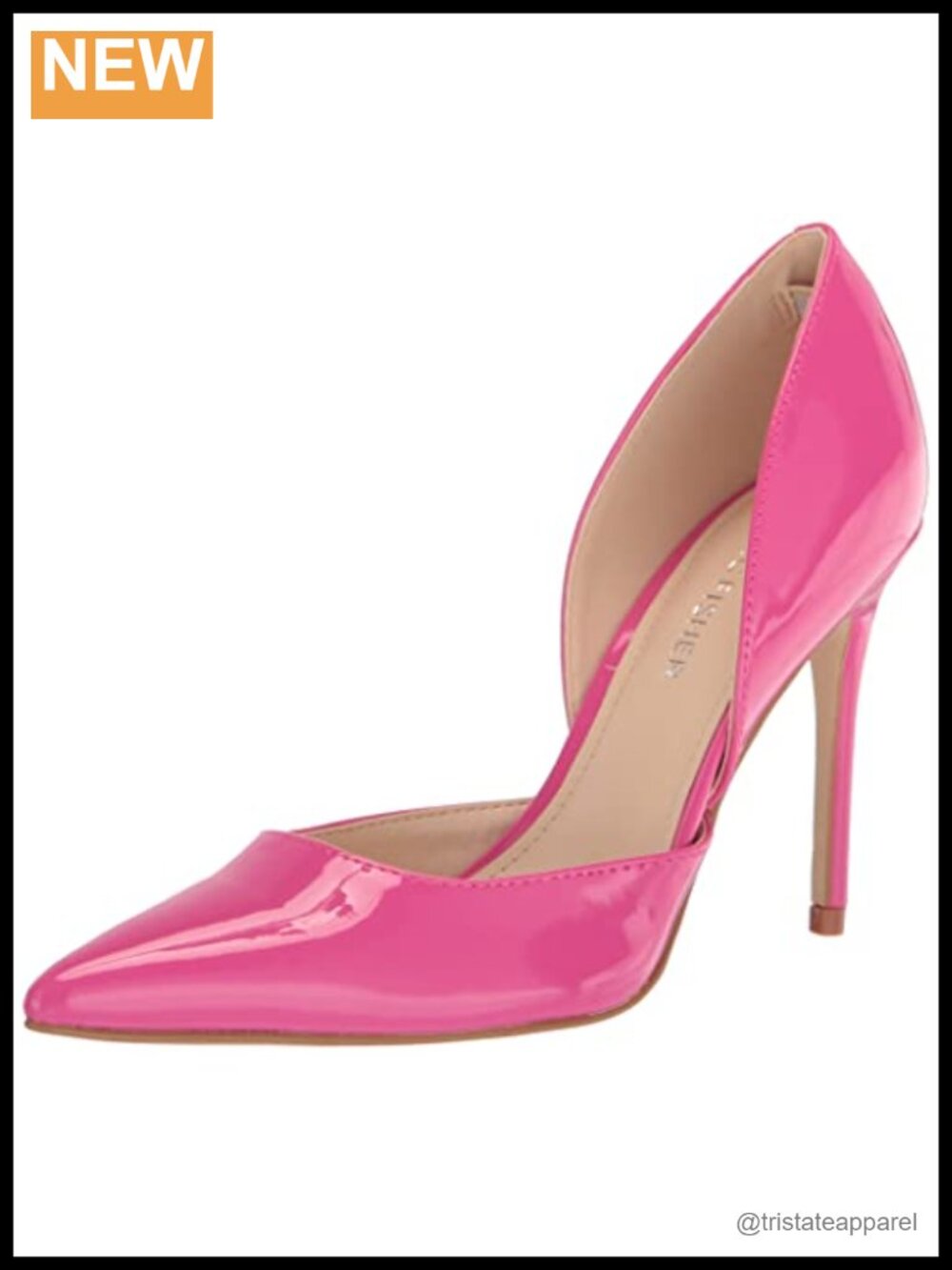 Pointed Toe Stiletto Heel Pull-On Dress Pumps D'Orsay Silhouette